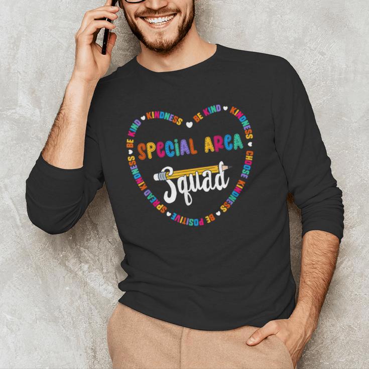 Special Area Squad Team Be Kind School Special Area Teacher Men Women Kids Men's Long Sleeve T-Shirt, novelty gifts, funny gifts