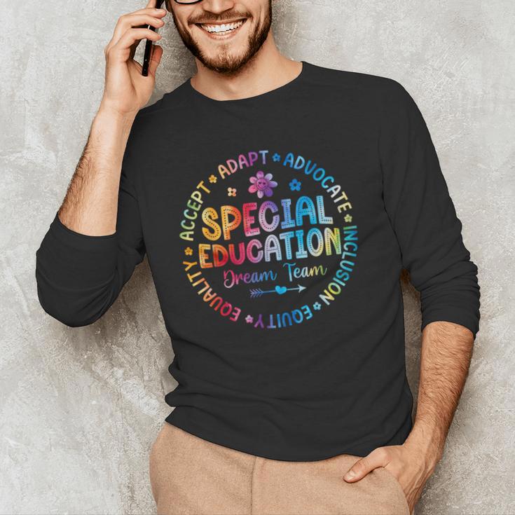 Special Education Squad Dream Team SPED Teacher Back School Men's Long Sleeve T-Shirt, novelty gifts, funny gifts
