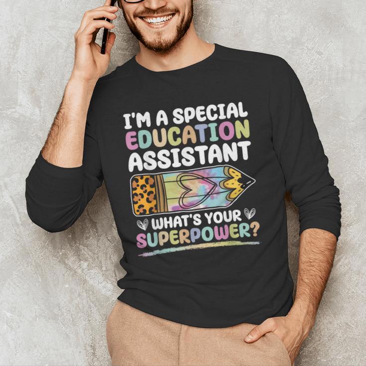 Special Educational Assistant And Sped Teacher Men's Long Sleeve T-Shirt, novelty gifts, funny gifts