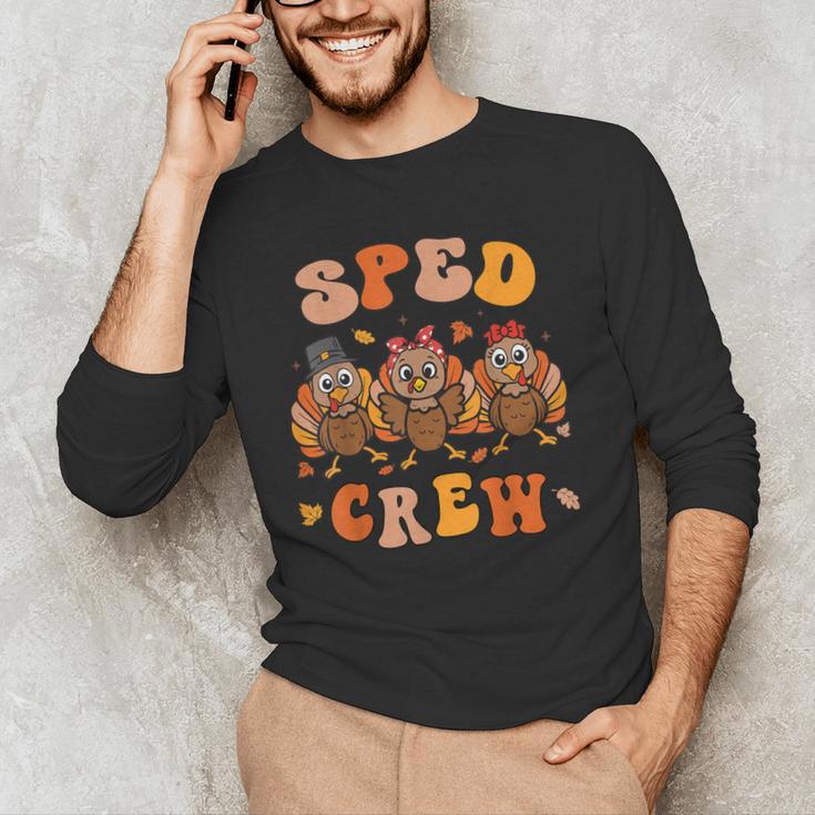 Sped Teacher Crew Thanksgiving Special Education Teacher Men's Long Sleeve T-Shirt, novelty gifts, funny gifts