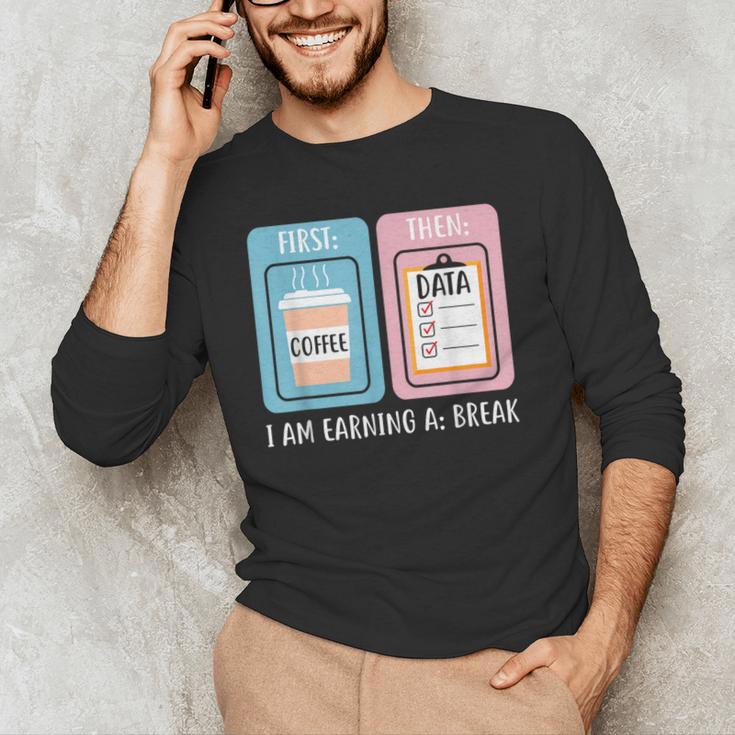 SPED Teacher Special Education First Coffee Then Data Men's Long Sleeve T-Shirt, novelty gifts, funny gifts SPED Teacher Special Education First Coffee Then Data Men's Long Sleeve T-Shirt, novelty gifts, funny gifts