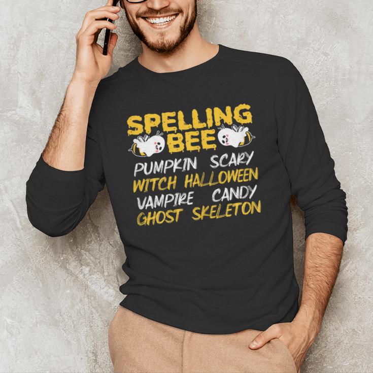 Spelling Bee Costume For a Halloween Teacher Pun Women Men's Long Sleeve T-Shirt, novelty gifts, funny gifts Spelling Bee Costume For a Halloween Teacher Pun Women Men's Long Sleeve T-Shirt, novelty gifts, funny gifts
