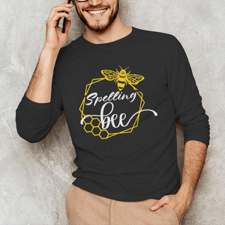 Spelling Bee Halloween Costume For Teachers Men's Long Sleeve T-Shirt, novelty gifts, funny gifts