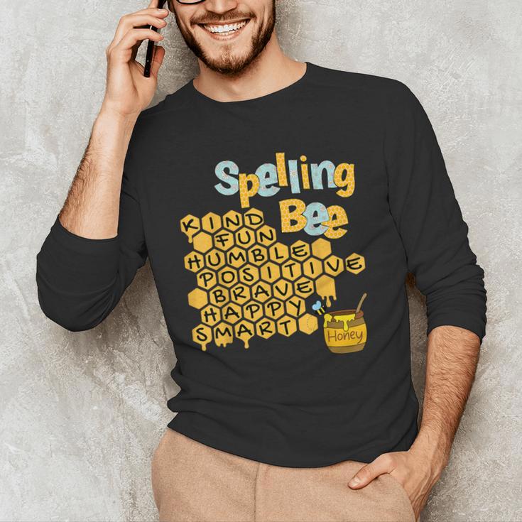 Spelling Bee Kind Positive Kindness Women Teacher Men's Long Sleeve T-Shirt, novelty gifts, funny gifts Spelling Bee Kind Positive Kindness Women Teacher Men's Long Sleeve T-Shirt, novelty gifts, funny gifts