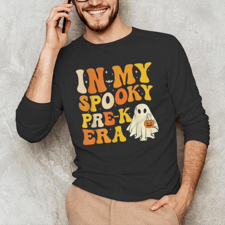In My Spooky PRE-K Teacher Era Halloween Costume Tee Men's Long Sleeve T-Shirt, novelty gifts, funny gifts In My Spooky PRE-K Teacher Era Halloween Costume Tee Men's Long Sleeve T-Shirt, novelty gifts, funny gifts