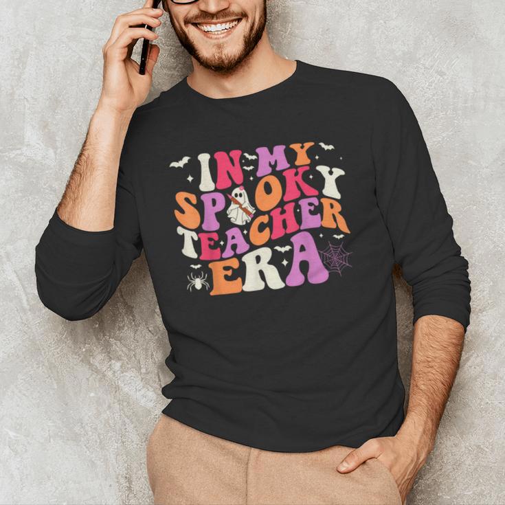 In My Spooky Teacher Era Halloween Teacher Back To School Men's Long Sleeve T-Shirt, novelty gifts, funny gifts In My Spooky Teacher Era Halloween Teacher Back To School Men's Long Sleeve T-Shirt, novelty gifts, funny gifts