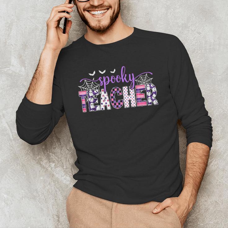 Spooky Teacher Halloween Costume Women Spooky Teacher Men's Long Sleeve T-Shirt, novelty gifts, funny gifts Spooky Teacher Halloween Costume Women Spooky Teacher Men's Long Sleeve T-Shirt, novelty gifts, funny gifts