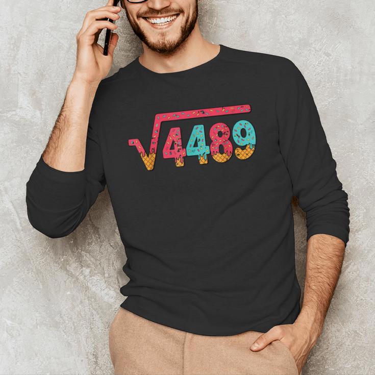 Square Root 4489 Slang Math Teacher Six Seven 6 7 Meme 67 Men's Long Sleeve T-Shirt, novelty gifts, funny gifts