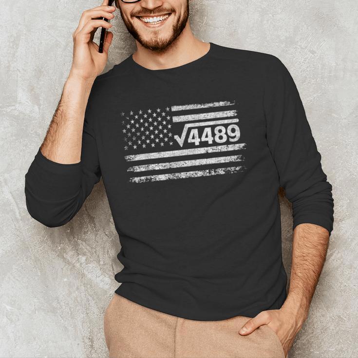 Square Root 4489 Slang Math Teacher Six Seven 6 7 USA Flag Men's Long Sleeve T-Shirt, novelty gifts, funny gifts Square Root 4489 Slang Math Teacher Six Seven 6 7 USA Flag Men's Long Sleeve T-Shirt, novelty gifts, funny gifts