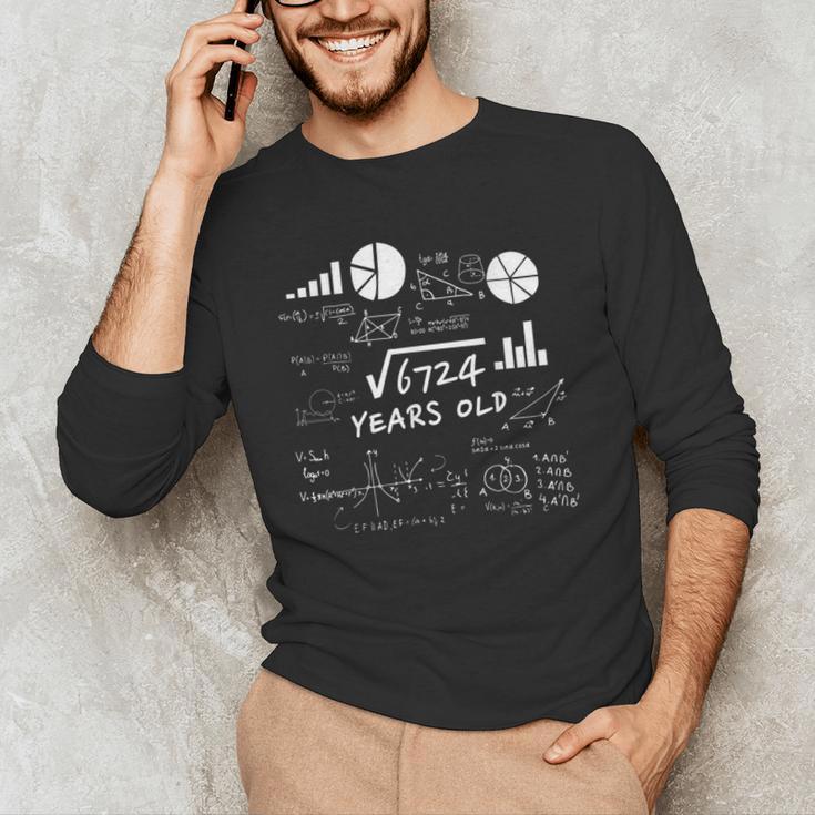 Square Root 82 Year Old Teacher 82nd Birthday For Men Women Kids Men's Long Sleeve T-Shirt, novelty gifts, funny gifts
