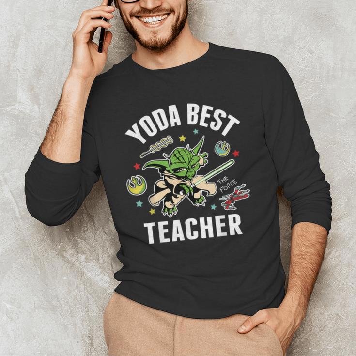 Star Wars Yoda Best Teacher Icons Men's Long Sleeve T-Shirt, novelty gifts, funny gifts
