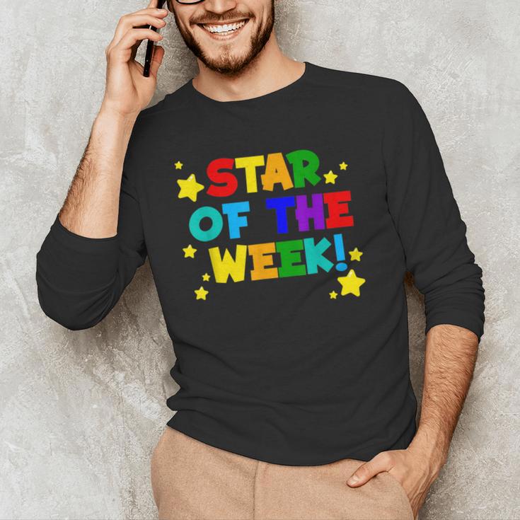 Star Of The Week Cheerful Recognition Student Teachers Class Men Women Kids Men's Long Sleeve T-Shirt, novelty gifts, funny gifts Star Of The Week Cheerful Recognition Student Teachers Class Men Women Kids Men's Long Sleeve T-Shirt, novelty gifts, funny gifts