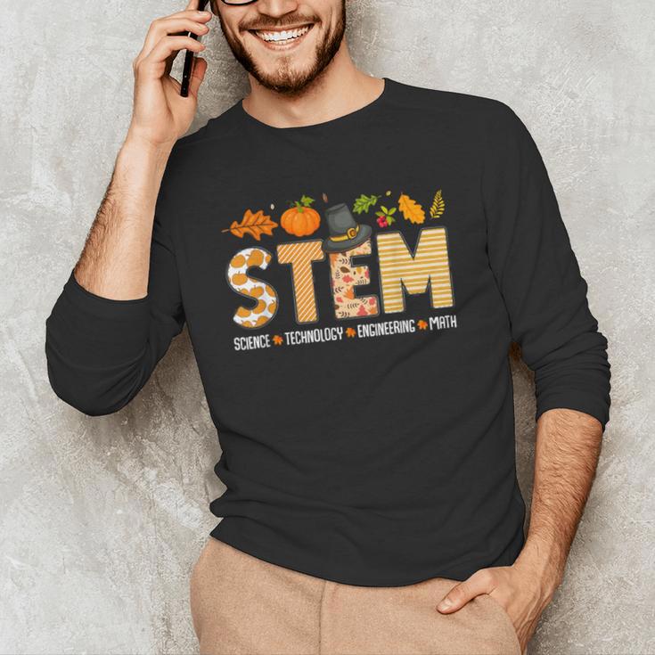 STEM Teacher Thanksgiving Grateful Educator Science Class Men's Long Sleeve T-Shirt, novelty gifts, funny gifts STEM Teacher Thanksgiving Grateful Educator Science Class Men's Long Sleeve T-Shirt, novelty gifts, funny gifts