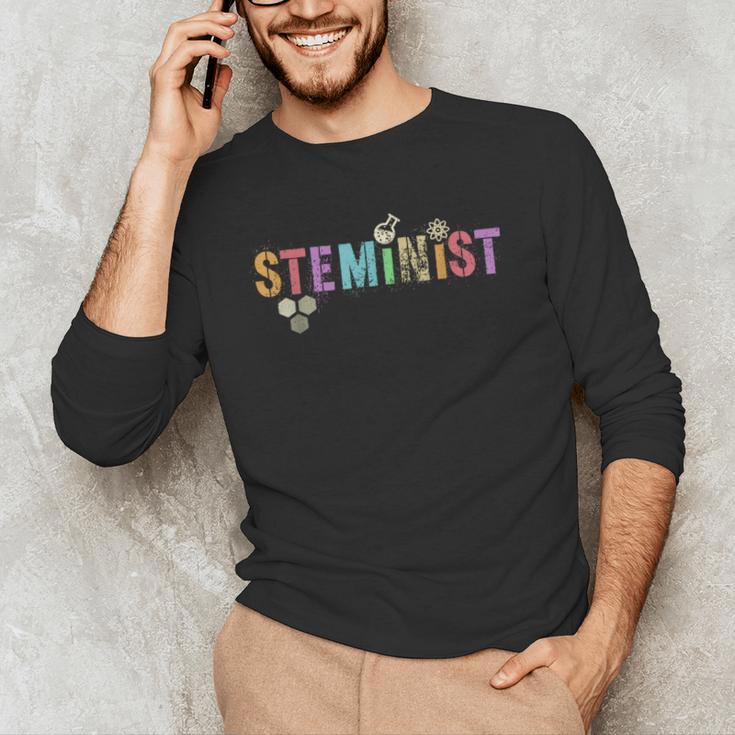 STEMINIST Technology Student STEM Teacher Women Engineering Men's Long Sleeve T-Shirt, novelty gifts, funny gifts STEMINIST Technology Student STEM Teacher Women Engineering Men's Long Sleeve T-Shirt, novelty gifts, funny gifts