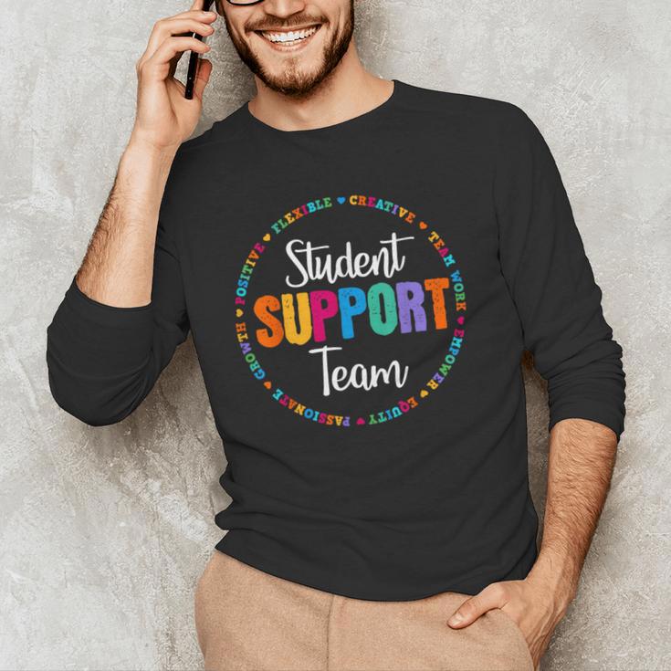 Student Support Team Counselor Social Worker Teacher Crew Men's Long Sleeve T-Shirt, novelty gifts, funny gifts