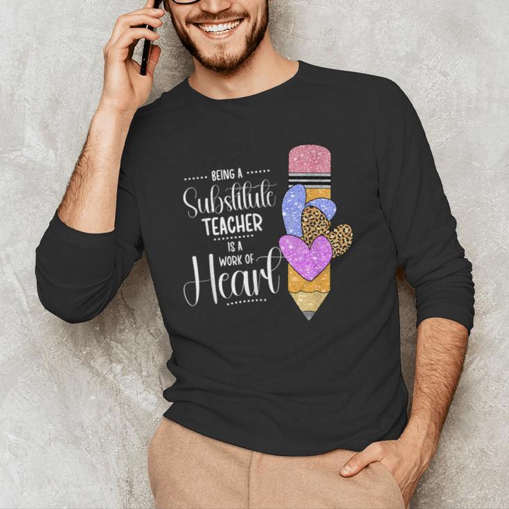 Being A Substitute Teacher Substitute Teaching Men's Long Sleeve T-Shirt, novelty gifts, funny gifts Being A Substitute Teacher Substitute Teaching Men's Long Sleeve T-Shirt, novelty gifts, funny gifts