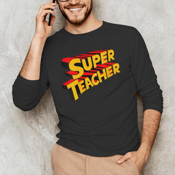 Super Teacher SuperTeacher Men's Long Sleeve T-Shirt, novelty gifts, funny gifts Super Teacher SuperTeacher Men's Long Sleeve T-Shirt, novelty gifts, funny gifts