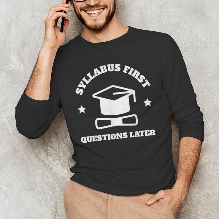 SYLLABUS PROFESSOR TEACHER Men's Long Sleeve T-Shirt, novelty gifts, funny gifts SYLLABUS PROFESSOR TEACHER Men's Long Sleeve T-Shirt, novelty gifts, funny gifts