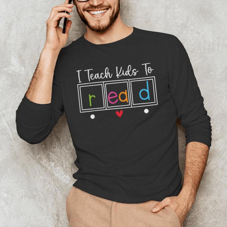 I Teach Kids To Read Reading Teacher Appreciation Men's Long Sleeve T-Shirt, novelty gifts, funny gifts I Teach Kids To Read Reading Teacher Appreciation Men's Long Sleeve T-Shirt, novelty gifts, funny gifts