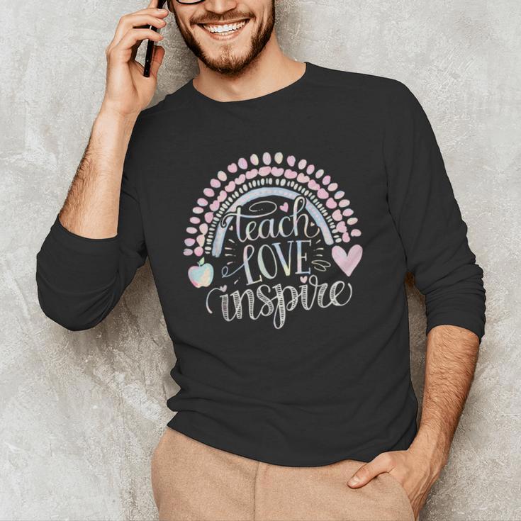 Teach Love Inspire Teacher Men's Long Sleeve T-Shirt, novelty gifts, funny gifts Teach Love Inspire Teacher Men's Long Sleeve T-Shirt, novelty gifts, funny gifts