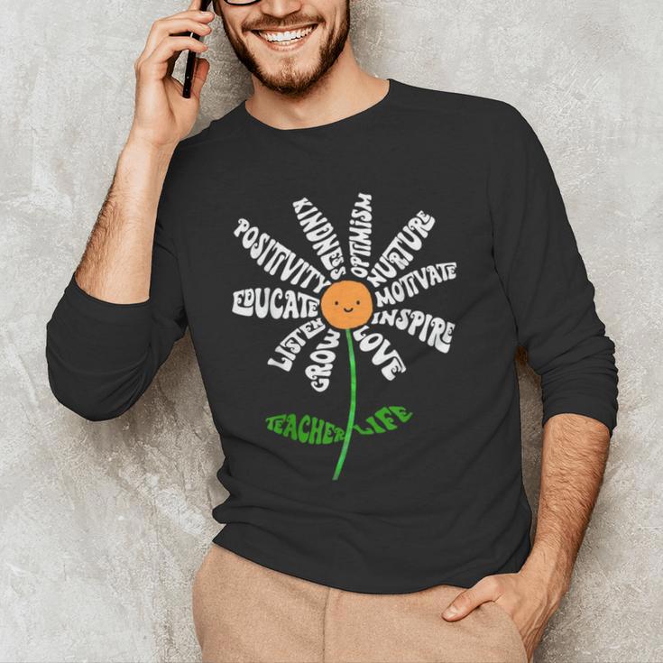 Teach Love Inspire Teachers Inspirational Flower Teachers Men's Long Sleeve T-Shirt, novelty gifts, funny gifts Teach Love Inspire Teachers Inspirational Flower Teachers Men's Long Sleeve T-Shirt, novelty gifts, funny gifts
