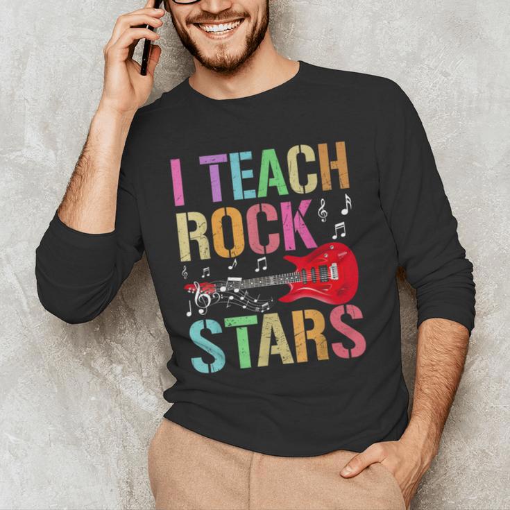 I Teach Rockstars Band Vibes Teacher Rocks My Music Teaching Men's Long Sleeve T-Shirt, novelty gifts, funny gifts I Teach Rockstars Band Vibes Teacher Rocks My Music Teaching Men's Long Sleeve T-Shirt, novelty gifts, funny gifts