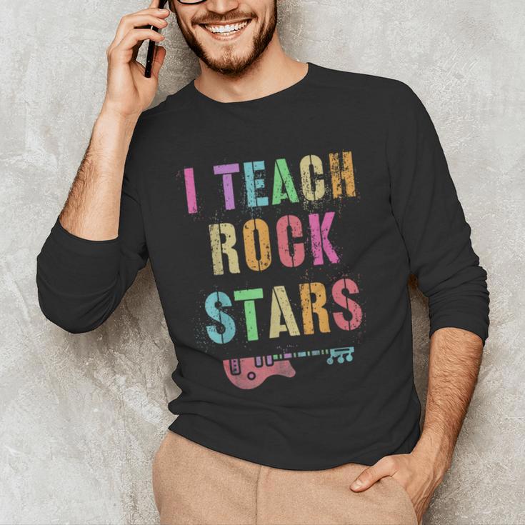I TEACH ROCKSTARS Band Vibes Teacher Rocks My Music Teaching Men's Long Sleeve T-Shirt, novelty gifts, funny gifts I TEACH ROCKSTARS Band Vibes Teacher Rocks My Music Teaching Men's Long Sleeve T-Shirt, novelty gifts, funny gifts