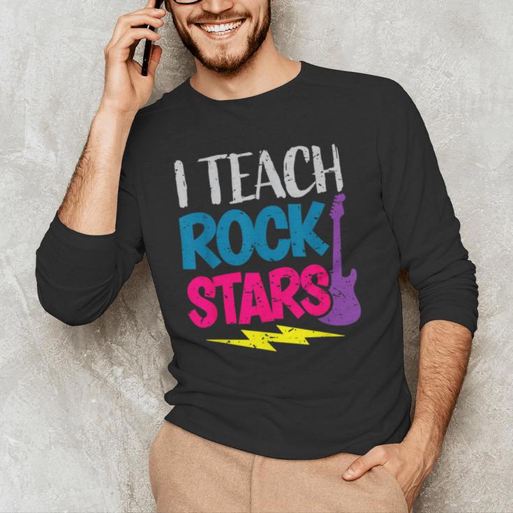 I Teach Rockstars Tee Orchestra Music Teacher Back To School Men's Long Sleeve T-Shirt, novelty gifts, funny gifts I Teach Rockstars Tee Orchestra Music Teacher Back To School Men's Long Sleeve T-Shirt, novelty gifts, funny gifts