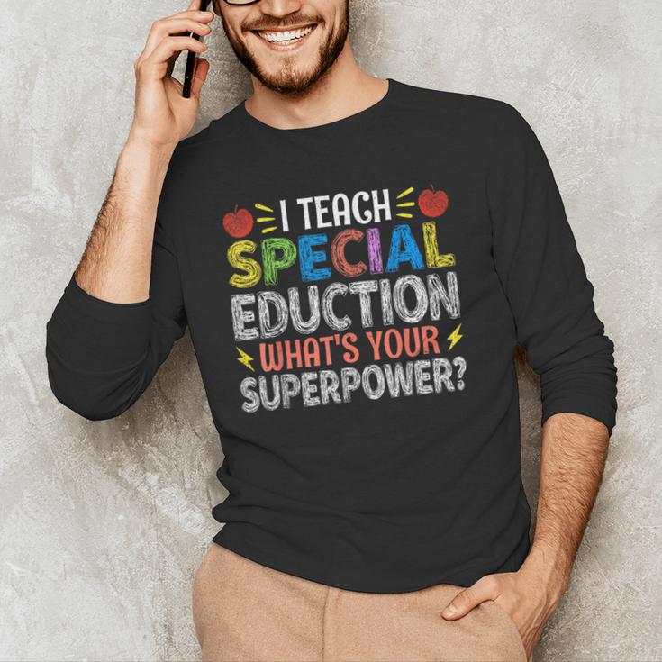 I Teach Special Education SPED Special Education Teacher For Men Women Men's Long Sleeve T-Shirt, novelty gifts, funny gifts I Teach Special Education SPED Special Education Teacher For Men Women Men's Long Sleeve T-Shirt, novelty gifts, funny gifts
