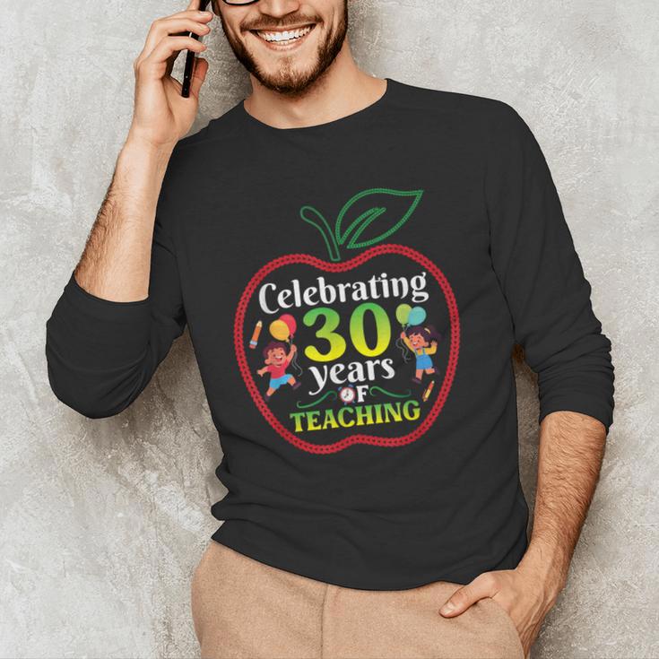 Teacher Celebrating 30 Years Of Teaching Students School Men's Long Sleeve T-Shirt, novelty gifts, funny gifts Teacher Celebrating 30 Years Of Teaching Students School Men's Long Sleeve T-Shirt, novelty gifts, funny gifts