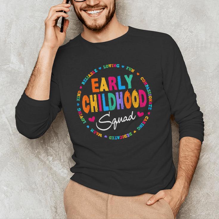 Teacher Early Childhood Squad T-Shirt Men's Long Sleeve T-Shirt, novelty gifts, funny gifts