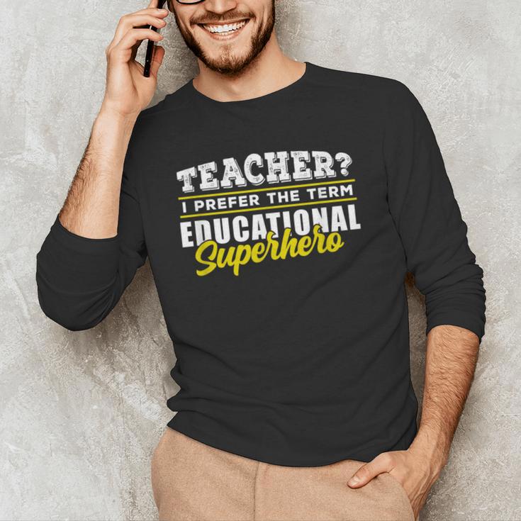 Teacher Educational Superhero School Teachers Men's Long Sleeve T-Shirt, novelty gifts, funny gifts Teacher Educational Superhero School Teachers Men's Long Sleeve T-Shirt, novelty gifts, funny gifts