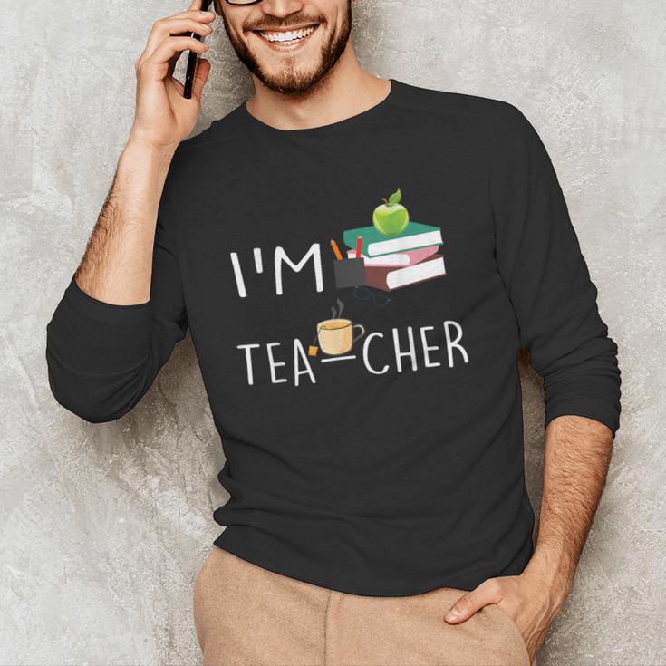Teacher Puns I'm Tea-Cher Tea Lover Fun Teacher For Men Women Men's Long Sleeve T-Shirt, novelty gifts, funny gifts Teacher Puns I'm Tea-Cher Tea Lover Fun Teacher For Men Women Men's Long Sleeve T-Shirt, novelty gifts, funny gifts