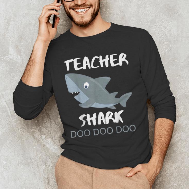 Teacher Shark Shirt Christmas Idea For Him Her Men's Long Sleeve T-Shirt, novelty gifts, funny gifts Teacher Shark Shirt Christmas Idea For Him Her Men's Long Sleeve T-Shirt, novelty gifts, funny gifts