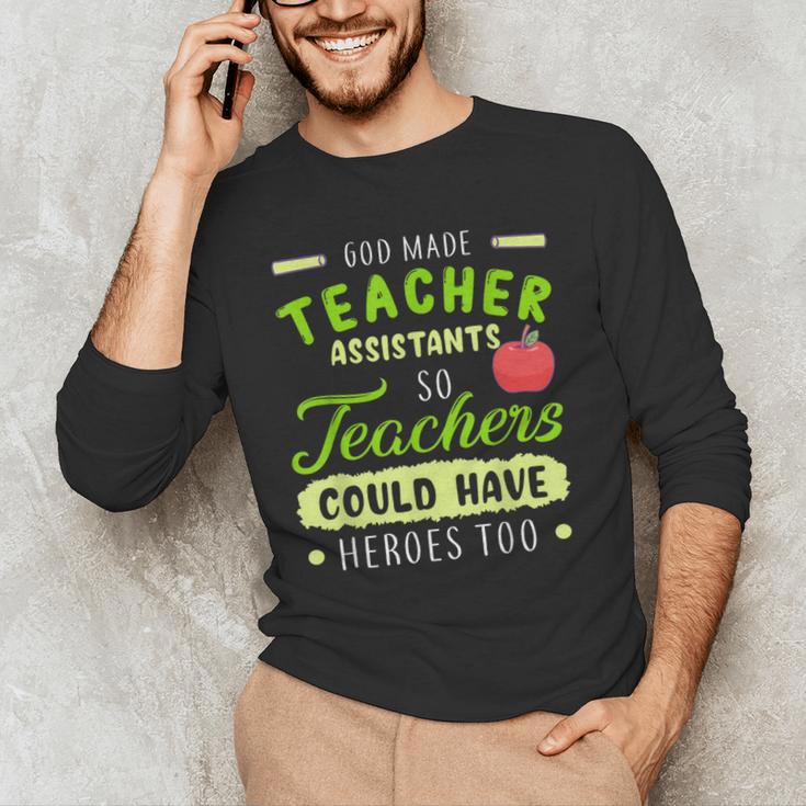 Teacher Teaching Assistant Aide Hero Men's Long Sleeve T-Shirt, novelty gifts, funny gifts