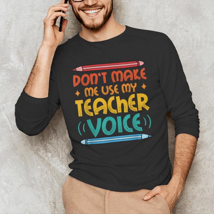 Teacher Voice Teacherlife Primary School Teacher Men's Long Sleeve T-Shirt, novelty gifts, funny gifts Teacher Voice Teacherlife Primary School Teacher Men's Long Sleeve T-Shirt, novelty gifts, funny gifts