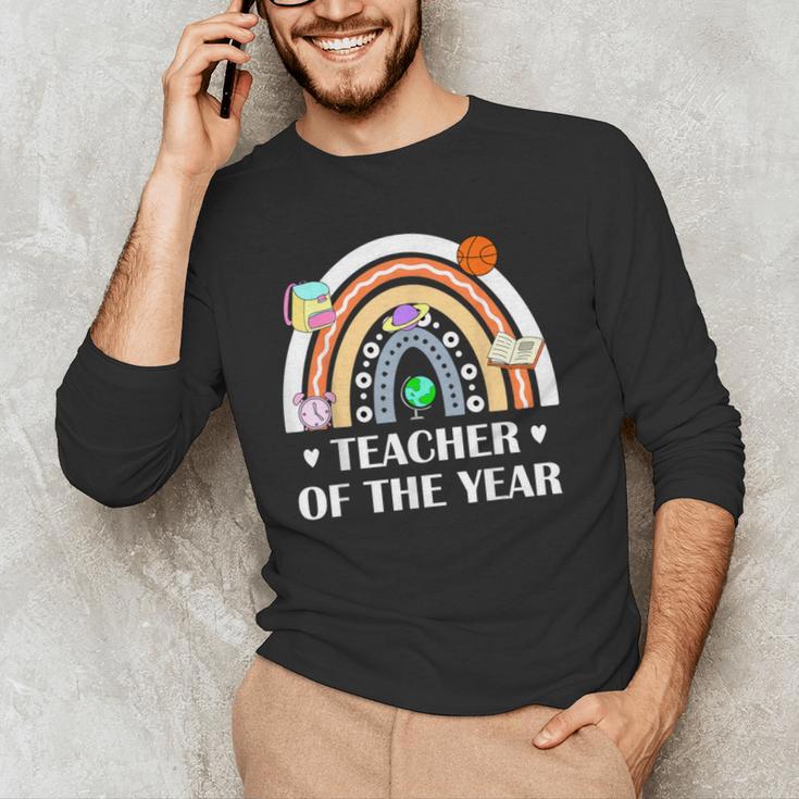 Teacher Of The Year Best Teacher Ever Men Women Men's Long Sleeve T-Shirt, novelty gifts, funny gifts