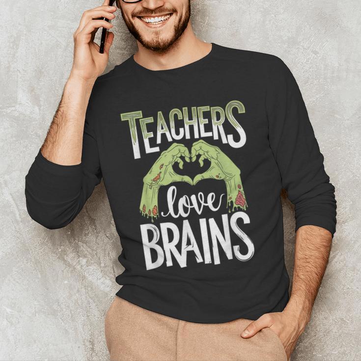 Teachers Love Zombie Teacher Halloween Fun Men's Long Sleeve T-Shirt, novelty gifts, funny gifts Teachers Love Zombie Teacher Halloween Fun Men's Long Sleeve T-Shirt, novelty gifts, funny gifts