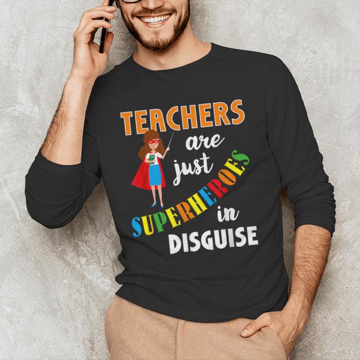 Teachers Are Superheroes Graduation School Teachers Men's Long Sleeve T-Shirt, novelty gifts, funny gifts Teachers Are Superheroes Graduation School Teachers Men's Long Sleeve T-Shirt, novelty gifts, funny gifts