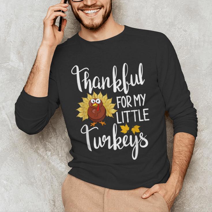 Teachers Thanksgiving Thankful For My Little Turkeys Men's Long Sleeve T-Shirt, novelty gifts, funny gifts Teachers Thanksgiving Thankful For My Little Turkeys Men's Long Sleeve T-Shirt, novelty gifts, funny gifts