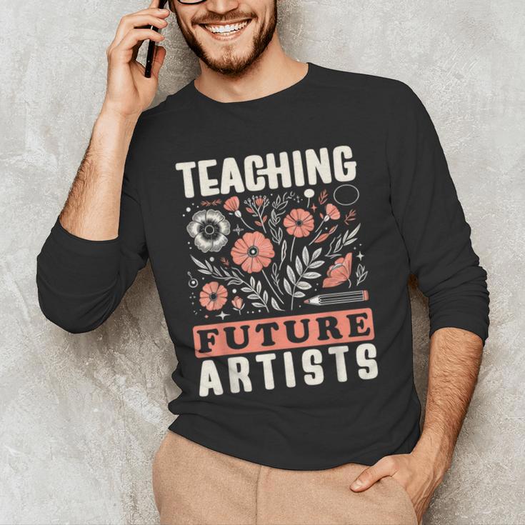 Teaching Future Artists For Art Teachers And Lovers For Men Women Girls Kids Men's Long Sleeve T-Shirt, novelty gifts, funny gifts Teaching Future Artists For Art Teachers And Lovers For Men Women Girls Kids Men's Long Sleeve T-Shirt, novelty gifts, funny gifts