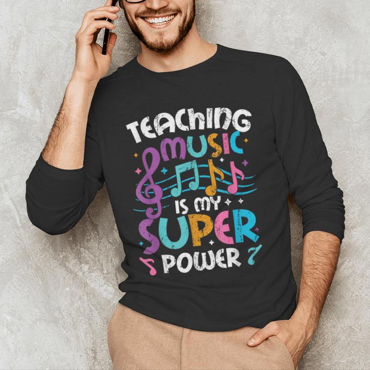 Teaching Music Is My Superpower Music Teacher For Men Women Kids Men's Long Sleeve T-Shirt, novelty gifts, funny gifts Teaching Music Is My Superpower Music Teacher For Men Women Kids Men's Long Sleeve T-Shirt, novelty gifts, funny gifts
