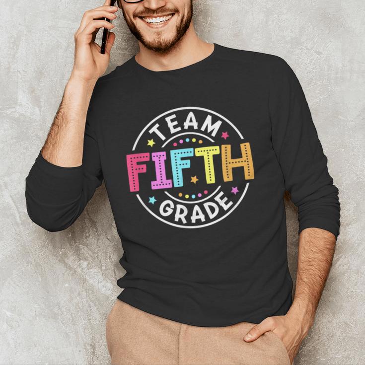 Team Fifth Grade Teacher Back To School 5th Grade Squad Kids Men's Long Sleeve T-Shirt, novelty gifts, funny gifts Team Fifth Grade Teacher Back To School 5th Grade Squad Kids Men's Long Sleeve T-Shirt, novelty gifts, funny gifts