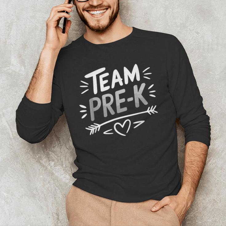 Team Pre K T Shirt Fun For Kids And Teachers Men's Long Sleeve T-Shirt, novelty gifts, funny gifts