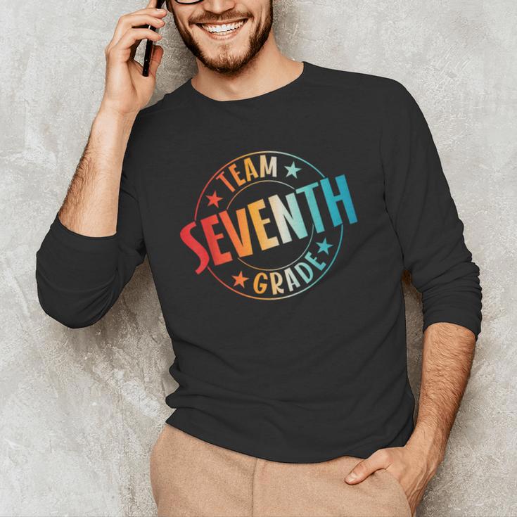 Team Seventh Grade Teacher Student Back To School 7th Grade Men's Long Sleeve T-Shirt, novelty gifts, funny gifts Team Seventh Grade Teacher Student Back To School 7th Grade Men's Long Sleeve T-Shirt, novelty gifts, funny gifts