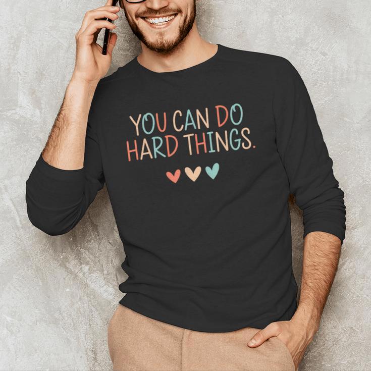 Test Day Teacher You Can Do Hard Things Heart Women Kids Men's Long Sleeve T-Shirt, novelty gifts, funny gifts Test Day Teacher You Can Do Hard Things Heart Women Kids Men's Long Sleeve T-Shirt, novelty gifts, funny gifts
