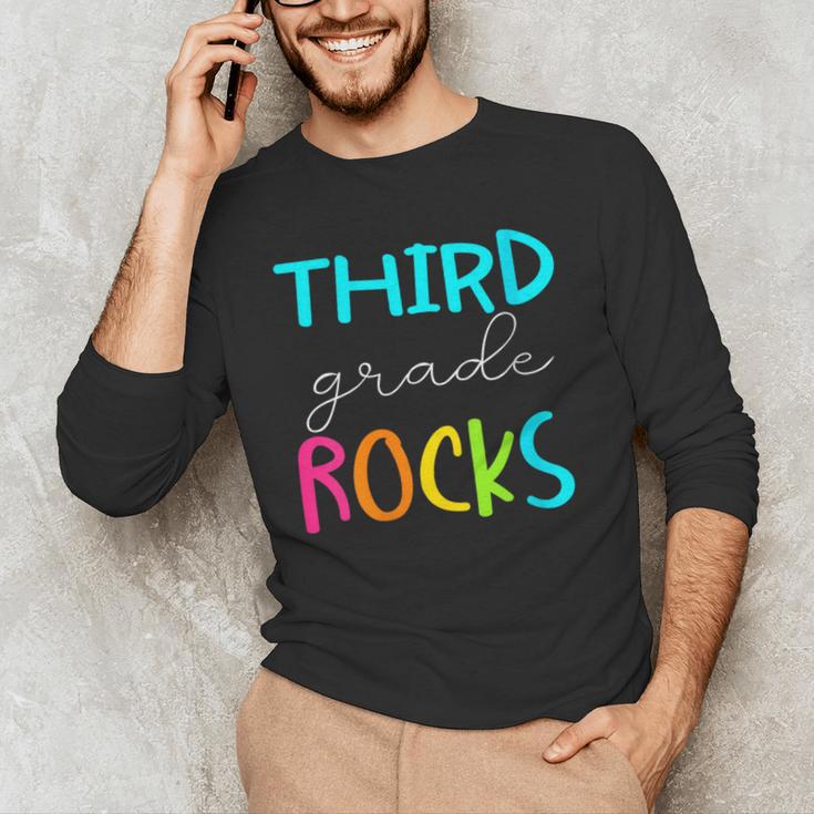 Third Grade Rocks Shirt Team 3rd Grade Teacher Men's Long Sleeve T-Shirt, novelty gifts, funny gifts Third Grade Rocks Shirt Team 3rd Grade Teacher Men's Long Sleeve T-Shirt, novelty gifts, funny gifts