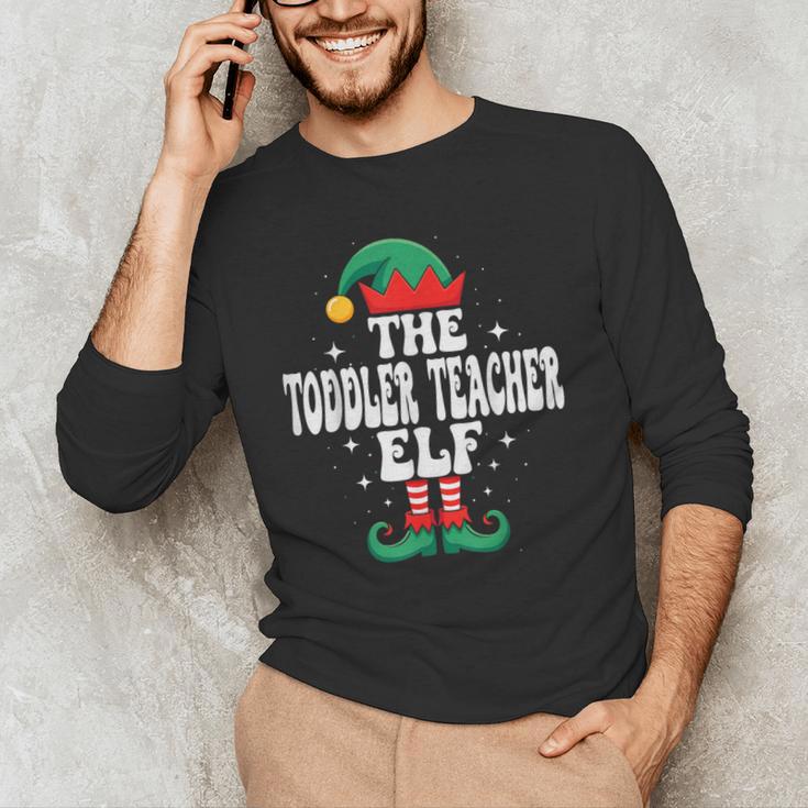 The Toddler Teacher Elf Christmas Matching Family Men's Long Sleeve T-Shirt, novelty gifts, funny gifts The Toddler Teacher Elf Christmas Matching Family Men's Long Sleeve T-Shirt, novelty gifts, funny gifts