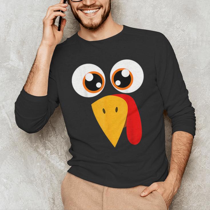 Turkey Face Halloween Costume Thanksgiving Teacher Nurse Men's Long Sleeve T-Shirt, novelty gifts, funny gifts Turkey Face Halloween Costume Thanksgiving Teacher Nurse Men's Long Sleeve T-Shirt, novelty gifts, funny gifts