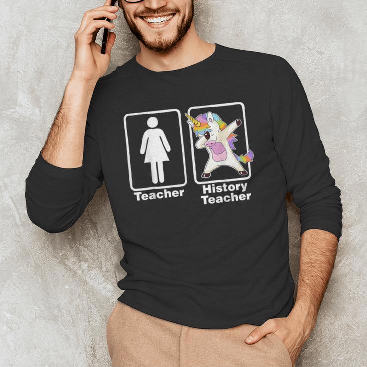 Unicorn History Teacher T-Shirt History Teacher Men's Long Sleeve T-Shirt, novelty gifts, funny gifts Unicorn History Teacher T-Shirt History Teacher Men's Long Sleeve T-Shirt, novelty gifts, funny gifts